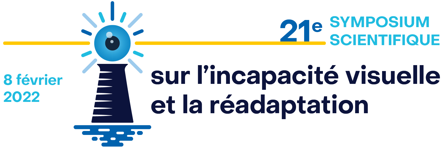 Logo du 21e symposium sur l'incapacité visuelle et la réadaptation, 8 février 2022